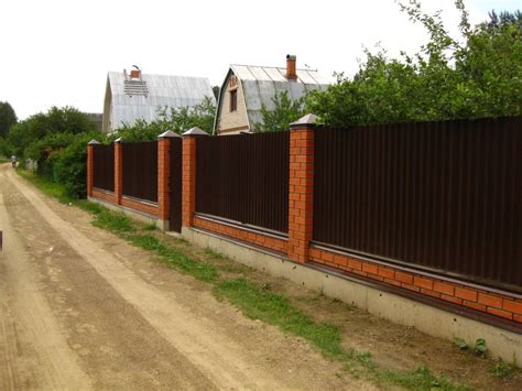 Забор из профнастила цена за метр