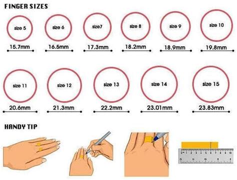 Как узнать размер кольца на палец