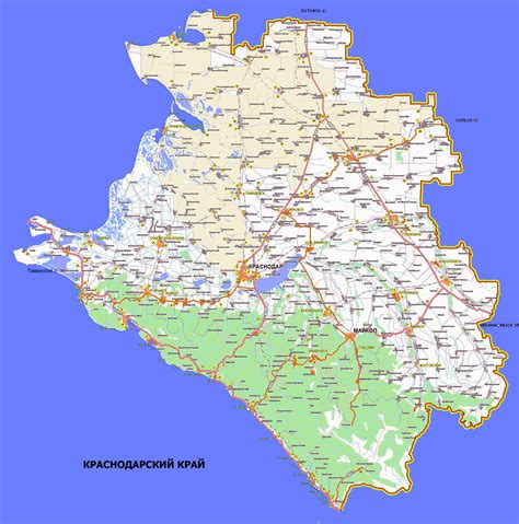 Ейск на карте краснодарского края