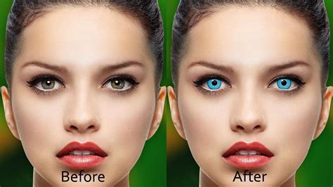 Изменить цвет глаз на фото онлайн