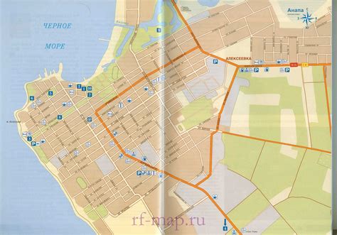 Карта анапы с улицами и домами подробно