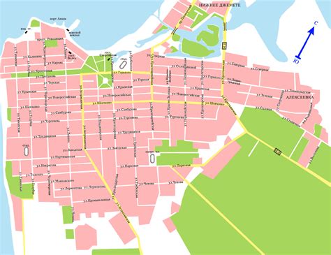Карта анапы с улицами и домами подробно