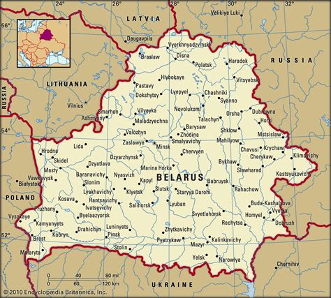 Карта белоруссии