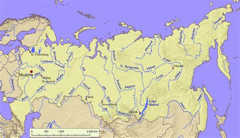 Карта рек россии