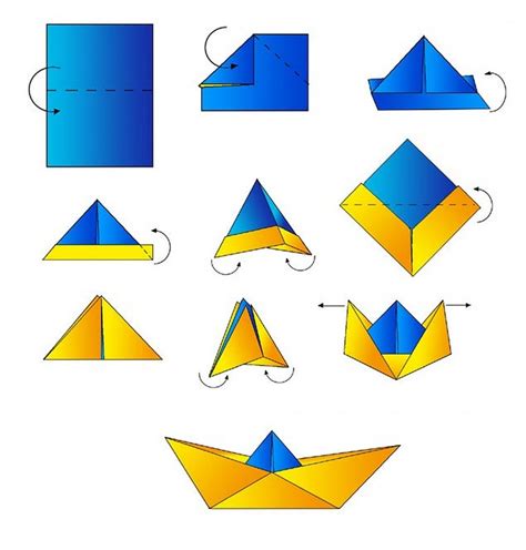 Кораблик оригами