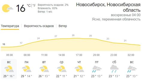 Новосибирск погода на 10