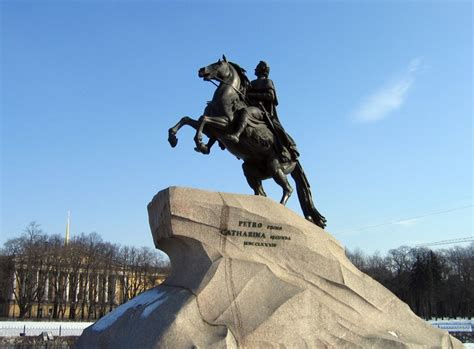 Памятник петру 1 в санкт петербурге