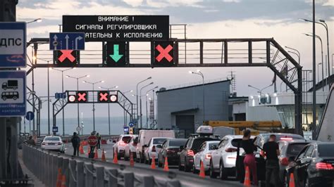 Проезд по крымскому мосту сегодня на машине