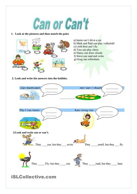 Can worksheets for kids