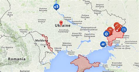 Interactive map ukraine war