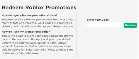 Roblox promocodes com