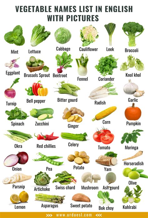 Vegetables перевод