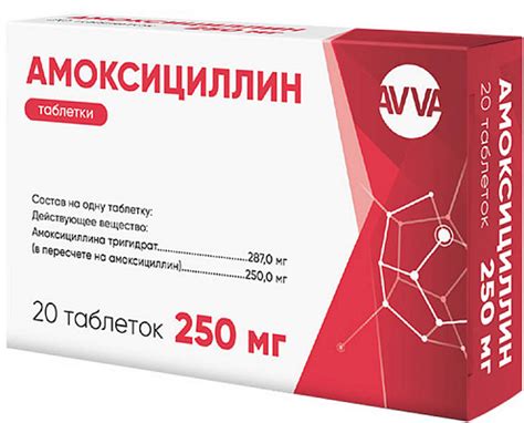 Амоксициллин 250 мг инструкция по применению цена