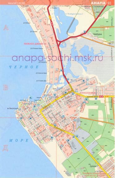 Анапа карта города