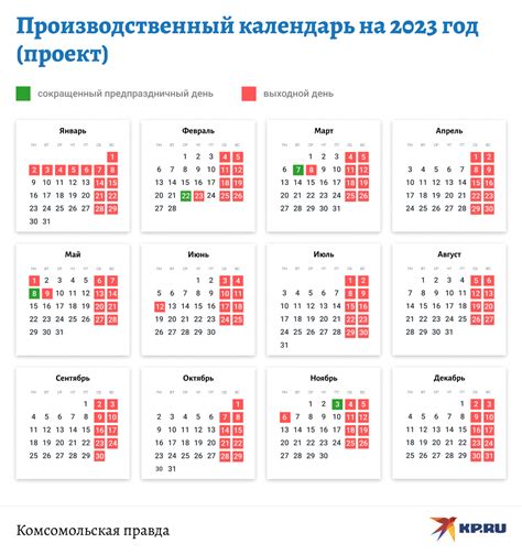 Календарь рабочих дней