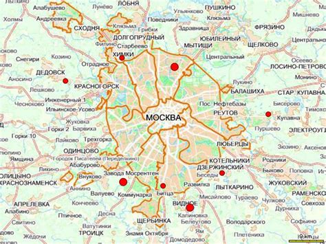 Карта москвы и области