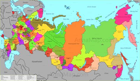 Карта россии 2023