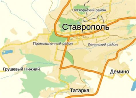 Карта ставрополя