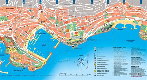 Монако на карте