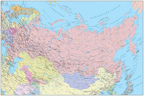 Политическая карта россии