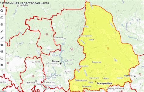 Публичная кадастровая карта свердловской области