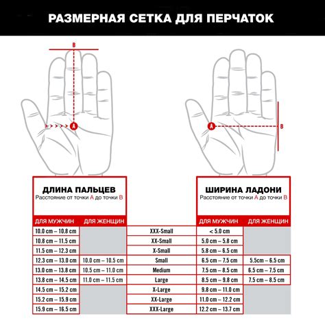 Размер перчаток