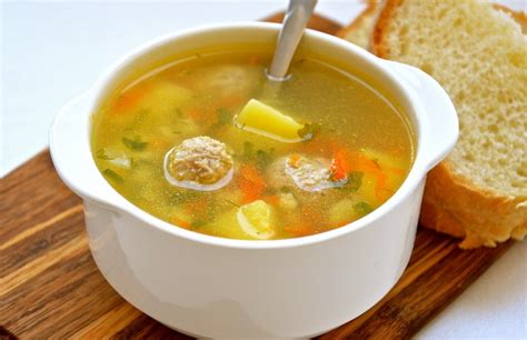Суп из фрикаделек